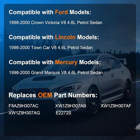 استبدال مجموعة مضخة الوقود الكهربائية متوافقة مع سيارة Ford Crown Victoria Lincoln Town Car Mercury Grand Marquis V8 4.6L 1998 1999 2000، استبدل E2272S in Saudi Arabia