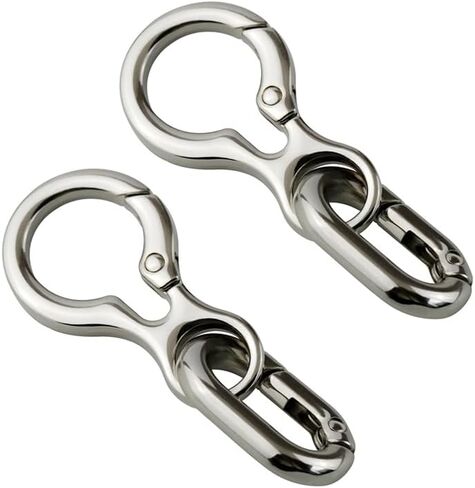 Keychain Key Clips Metal Key Ring Key Chain Rings Keyring for Home Car Key Organizer 2pcs in Saudi Arabia