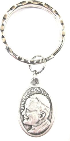 VPP St John Paul II Pray for Us Medal Italy Key Ring Gift Box Prayer Card in Kuwait