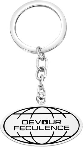 SEIRAA Devour Feculence Key Chain Mr Milchick Gifts Macrodata Refinement Gifts Innie Outie Keyring in Saudi Arabia