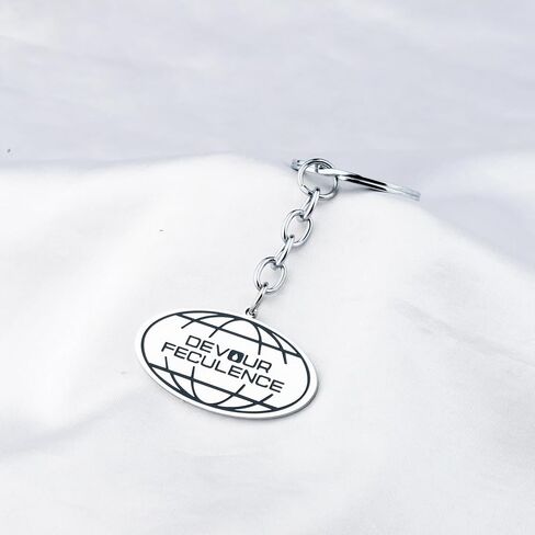 SEIRAA Devour Feculence Key Chain Mr Milchick Gifts Macrodata Refinement Gifts Innie Outie Keyring in Saudi Arabia