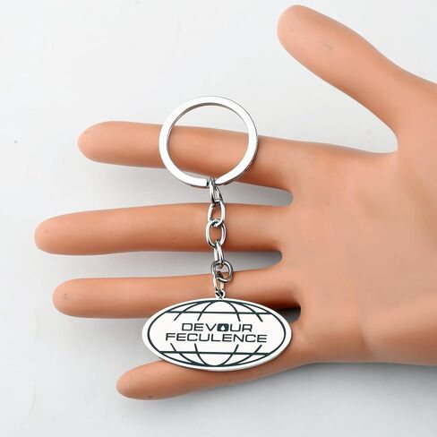 SEIRAA Devour Feculence Key Chain Mr Milchick Gifts Macrodata Refinement Gifts Innie Outie Keyring in Saudi Arabia
