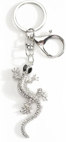 Lizard Keychain Gecko Keychain Crystal Bag Charm Reptile Gifts Crystal Gifts for Women Friends Coworker Reptile Lovers in Kuwait