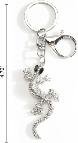 Lizard Keychain Gecko Keychain Crystal Bag Charm Reptile Gifts Crystal Gifts for Women Friends Coworker Reptile Lovers in Kuwait