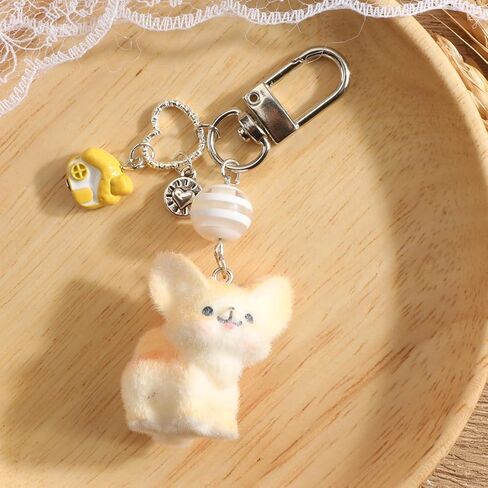 Animal Keychain Beaded Keychain Y2K Accessories Penguin Sea Otter Fox Dog Gifts for Women Birthday Christmas in Saudi Arabia