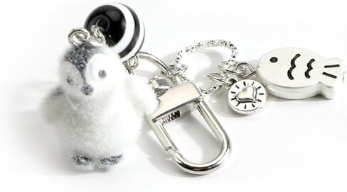 Animal Keychain Beaded Keychain Y2K Accessories Penguin Sea Otter Fox Dog Gifts for Women Birthday Christmas in Saudi Arabia