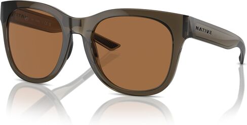 نظارة شمسية Native Woman بإطار أسود غير لامع، عدسات مستقطبة رمادية، 55 ملم in Kuwait