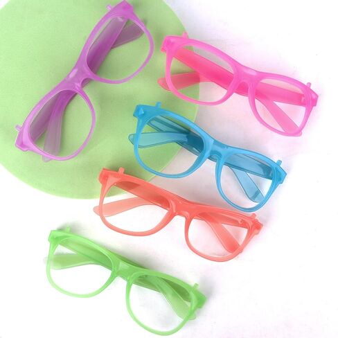 Glasses Frames Set - 10 Pcs Assorted Bright Color Eyeglass Frames Adults(No Lenses) in Kuwait