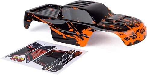 جسم مخصص متوافق مع 1/10 مقياس RC أو شاحنة (شاحنة غير متضمنة) (Muddy Hot Pink Over Black) in Kuwait