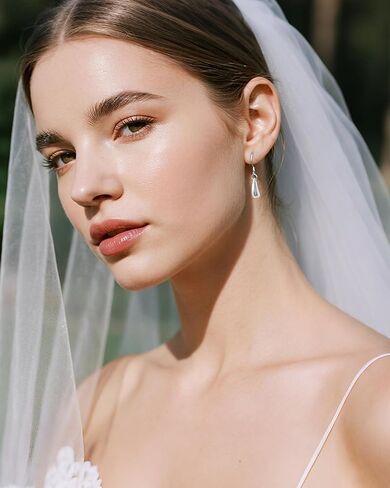 925 Sterling Silver Teardrop Dangle Earrings for Women, Tiny Minimalist Silver Drop Dangle Earrings Trendy for Women Hypoallergenic Small Tear Drop Jewelry Gifts in Kuwait