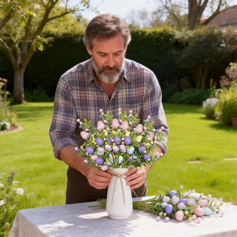 70 قطعة ديكور من سيقان الأوكالبتوس الاصطناعية المختلطة، سيقان الأوكالبتوس الخضراء المزيفة لباقة الزفاف، زينة نباتية خضراء صناعية in Kuwait