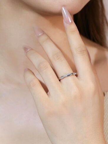 Twisted Vine Moissanite Wedding Band Ring, 3mm Width Eternity Promise Ring for Women, D Color VVS1 Moissanite Rings 925 Sterling Silver, Anniversary and Bridal Gift, All Size in Kuwait