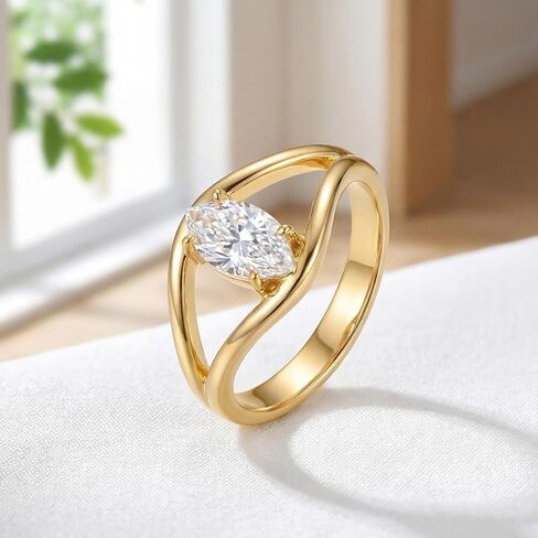 Openwork Marquise Ring Charming Women's Rings Fashion Hand Jewelry Ideal for Wedding or Dates Fine Christmas Gift in Saudi Arabia