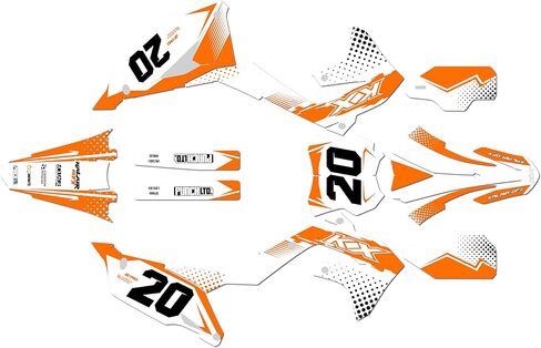 Graphics Kit for Kawasaki KX450 2019-2023 and KX250 2021-2024 Spear Series Purple 21 Mil - Pro Edition - Dirt Pit Bike Motorcycle Sticker, Dirtbike Racing Decal Motocross no-Plastics in Saudi Arabia