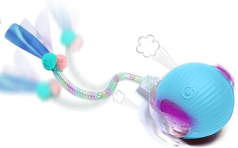 GlowPounce Interactive Cat Toys for Indoor Cats – Smart Motion-Activated Rolling Ball with LED Lights & 3 Modes – Keeps Indoor Cats & Kittens Active, Stimulates Hunting Instincts & Reduces Boredom in Saudi Arabia