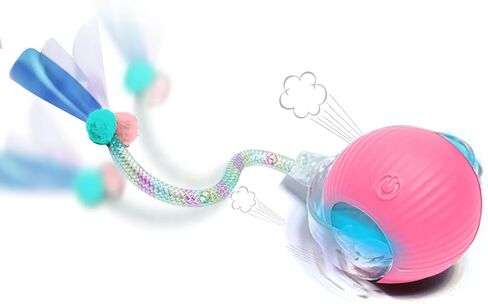 GlowPounce Interactive Cat Toys for Indoor Cats – Smart Motion-Activated Rolling Ball with LED Lights & 3 Modes – Keeps Indoor Cats & Kittens Active, Stimulates Hunting Instincts & Reduces Boredom in Saudi Arabia