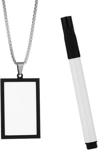 لوحة الرسائل قطرة أقراط وقلادة فريدة من نوعها مع قلم مسح جاف، أقراط متدلية فريدة من نوعها مضحكة وملصقات مجوهرات متدلية هدايا للنساء in Kuwait