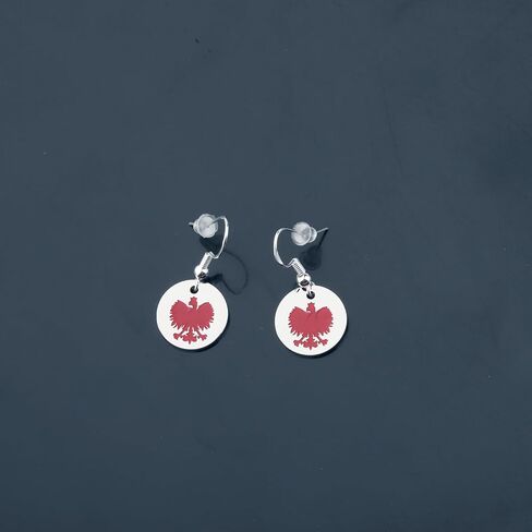 Polish Eagle Gift Polish Heritage Falcon Eagle Lover Poland Dyngus Day Ancestry Faith Present Poland Flag Eagle Earring in Saudi Arabia
