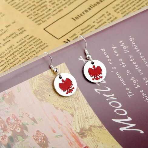 Polish Eagle Gift Polish Heritage Falcon Eagle Lover Poland Dyngus Day Ancestry Faith Present Poland Flag Eagle Earring in Saudi Arabia