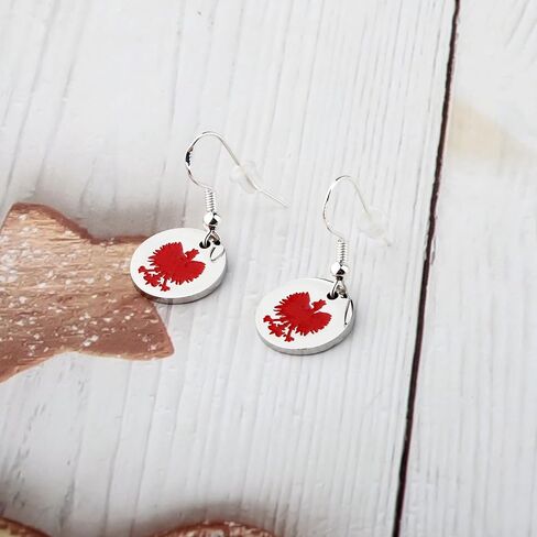 Polish Eagle Gift Polish Heritage Falcon Eagle Lover Poland Dyngus Day Ancestry Faith Present Poland Flag Eagle Earring in Saudi Arabia