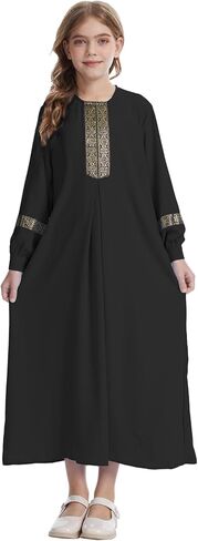 فستان إسلامي بأكمام طويلة من GYQMBT للعباية والملابس الإسلامية ورداء ملابس الصلاة in Kuwait