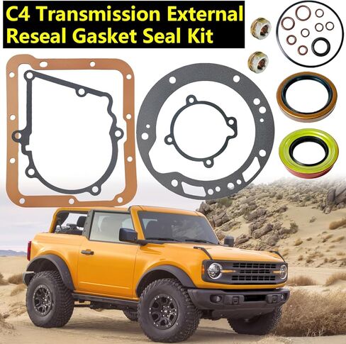 C4 Transmission External Reseal Gasket Seal Kit Compatible with 1968-1986 Ford C-4 Automatic Transmissions Repair Kit in Kuwait
