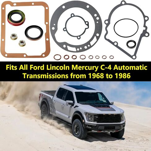 C4 Transmission External Reseal Gasket Seal Kit Compatible with 1968-1986 Ford C-4 Automatic Transmissions Repair Kit in Kuwait