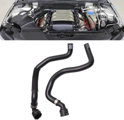 2 قطعة خرطوم سخان المبرد سخان الأساسية إلى الأنابيب 8E1819373R متوافق مع أودي A4 كواترو 2005-2009 استبدال 8E1819373C 8E1819371T in Kuwait