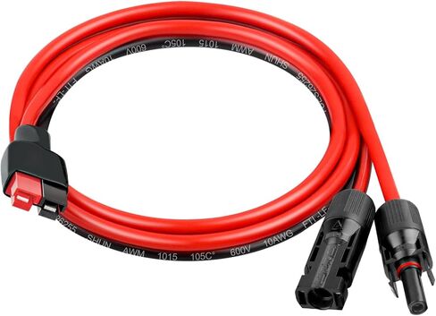 10AWG Solar Panel Cable to Anderson Connector - 2FT Solar Extension Cable with Anderson -Style Connector for Portable Power Station Solar Panel Solar Generator in Kuwait