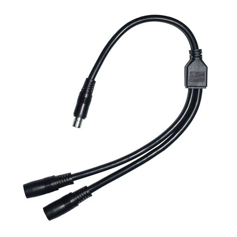 DC8020 Y Splitter Adapter Cable 14AWG Power Cord Wire 1 Male to 2 Female for Solar Panel Charging 40cm Long Black in Kuwait