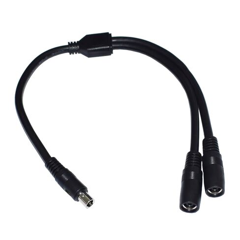 DC8020 Y Splitter Adapter Cable 14AWG Power Cord Wire 1 Male to 2 Female for Solar Panel Charging 40cm Long Black in Kuwait