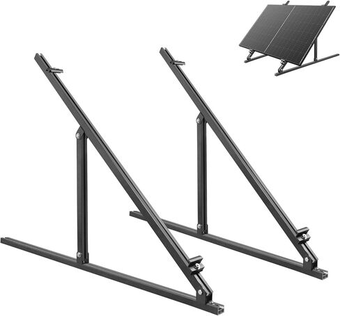 دعامات تركيب لوحة شمسية قابلة للتعديل مقاس 50 بوصة من Dokio، مع أرجل إمالة قابلة للطي على أي سطح مستوٍ للمركبات الترفيهية والسقف والقارب وأي أنظمة خارج الشبكة in Kuwait