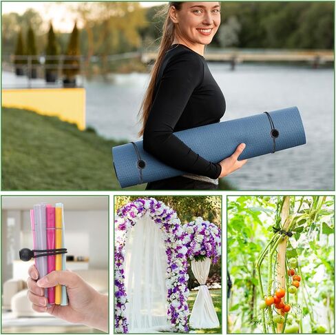 100Pcs Ball Bungee Cords, 5.9 Inch Heavy Duty Tarp Bungee Cords with Balls, Black Elastic Bungees Ball Cords for Secure Hold Outdoor Camping Tents Cargo Holding with UV Resistant in Kuwait