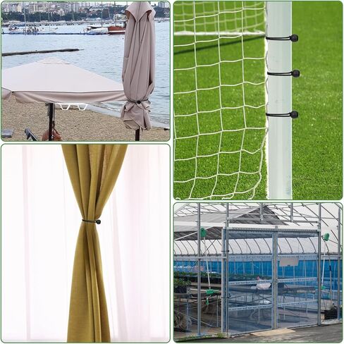 100Pcs Ball Bungee Cords, 5.9 Inch Heavy Duty Tarp Bungee Cords with Balls, Black Elastic Bungees Ball Cords for Secure Hold Outdoor Camping Tents Cargo Holding with UV Resistant in Kuwait