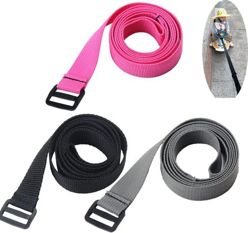 3 Pack Wiggle Car Tow Rope Baby Balance Bike Pull Strap Front Belt Puller Instead of Push Bar Handle for Wiggle Car Ride on Swing Car Toddler Tricycle Kids Trike 4-Wheel Baby Walker in Saudi Arabia