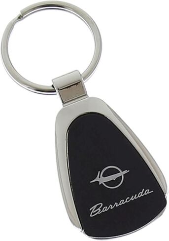 AU-TOMOTIVE GOLD Tear Drop Key Chain for Plymouth Barracuda (Black) in Saudi Arabia