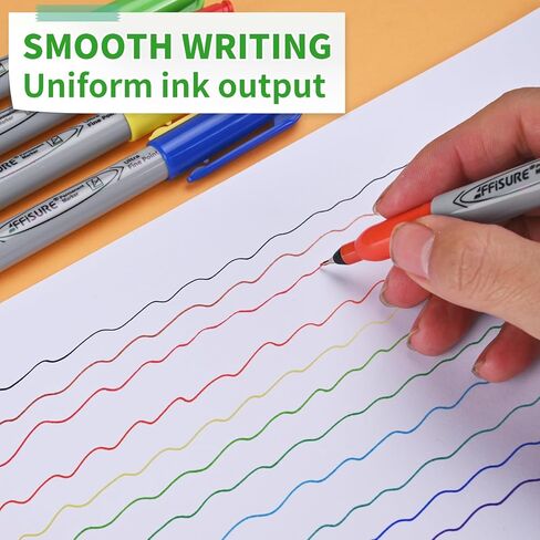 أقلام تحديد دائمة، مجموعة أقلام تحديد دقيقة للغاية، 12 لونًا متنوعًا تعمل على الخشب والبلاستيك والورق والمعادن والحجر والزجاج للفنانين والأطفال والبالغين، 12 قطعة in Kuwait