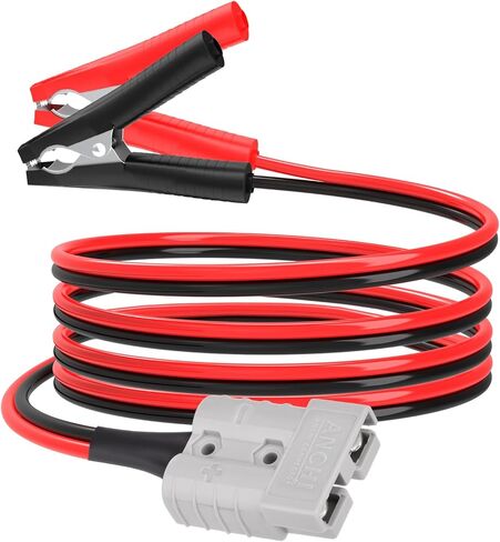 Anderson SB50 to Alligator Clips Battery Quick Connect/Disconnect Cable, 10AWG SB50 to Alligator Clamps Cable for Forklift Trucks Battery Power Transfer(2FT) in Kuwait