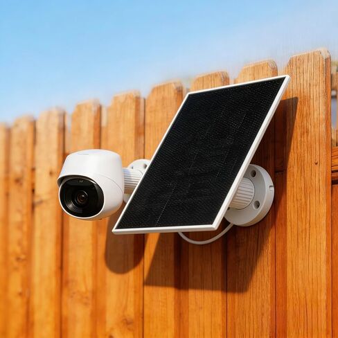6V Solar Panel for Security Camera & Bird Feeder Camera, IP65 Weatherproof Outdoor Solar Charger with Cable, 360° Adjustable Mount in Saudi Arabia