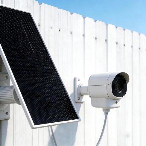 6V Solar Panel for Security Camera & Bird Feeder Camera, IP65 Weatherproof Outdoor Solar Charger with Cable, 360° Adjustable Mount in Saudi Arabia