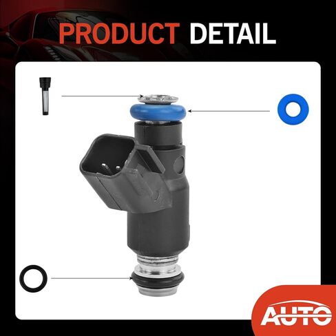 Fuel Injector Seal Kit Compatible with Pontiac G6 Montana Buick Lucerne Terraza Saturn Aura Chevrolet Impala Malibu 3.9L 3.5L Replace 12592648 6 Pack Fuel Injector Repair Kit O-Ring in Saudi Arabia