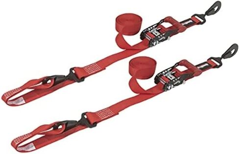 SpeedStrap 1.5" x 10' Ratchet Tie-Down with Soft-Tie. Ideal for Camping, Cargo Management, Overlanding, Off-Road, Securing UTV's, Side-by-Side (SxS) Vehicles - Black (2 Pack) in Saudi Arabia