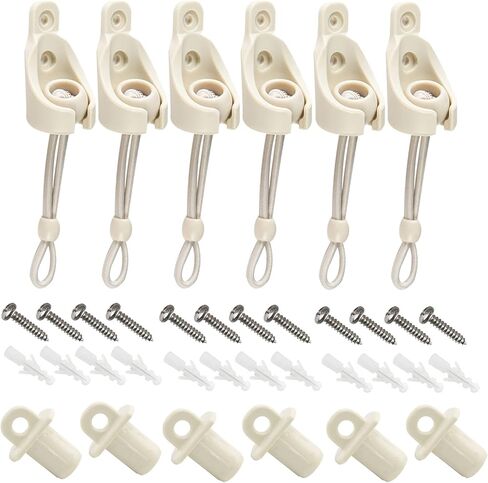 Sunshade Replacement Accessories, Bungee Jumping kit and Cover end 3 Sets, Suitable for Coolaroo External Roller Blinds and Cordless Roller Blinds (Beige) in Kuwait