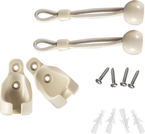Sunshade Replacement Accessories, Bungee Jumping kit and Cover end 3 Sets, Suitable for Coolaroo External Roller Blinds and Cordless Roller Blinds (Beige) in Kuwait