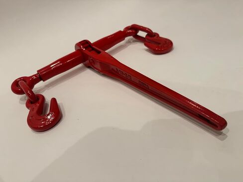 مجلدات السقاطة 5/16 إلى 3/8 - مجلدات السلسلة 5/16 إلى 3/8-4 حزمة، مجموعة أدوات ربط التحميل شديدة التحمل للحفارات المسطحة in Kuwait