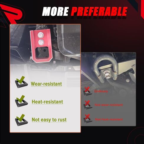 ONER Tow Hooks Compatible with Toyota Vehicle Tacoma 2024-2025+ and 4Runner 2025+ Left and Right Sides Replaces # PT974-35250(RED) in Kuwait