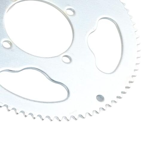 25H 80T Rear Sprocket High Strength Steel 54mm 80 Teeth Chain Sprocket Replacement for 47cc 49cc Dirt Bike ATV Quad Minimoto Motorcycle​(Silver) in Kuwait