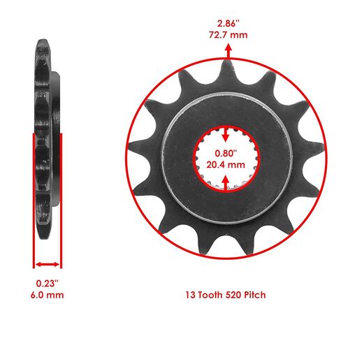 Caltric O-Ring Drive Chain & Sprockets Kit Compatible with Kawasaki KX250F 2011 2012 2013-2017 in Saudi Arabia