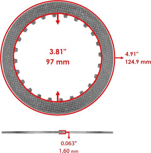 Caltric Clutch Outer Basket and Plates Kit compatible with Honda Foreman 500 TRX500FM 2005-2011 in Saudi Arabia