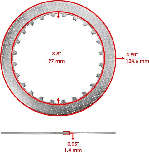 Caltric Clutch Outer Basket and Plates Kit compatible with Honda Foreman 500 TRX500FM 2005-2011 in Saudi Arabia